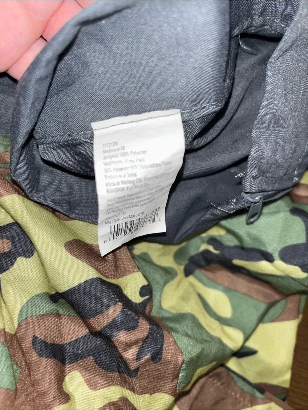 Kids Camouflage Soldier Costume with Black Tactical Vest